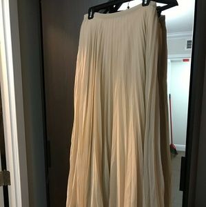 Long pleated skirt